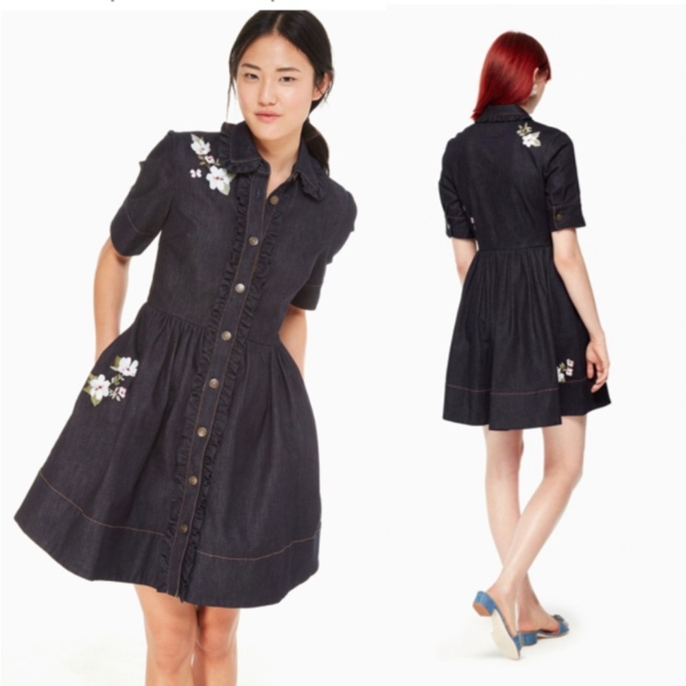 Kate Spade blue jeans dress size 0